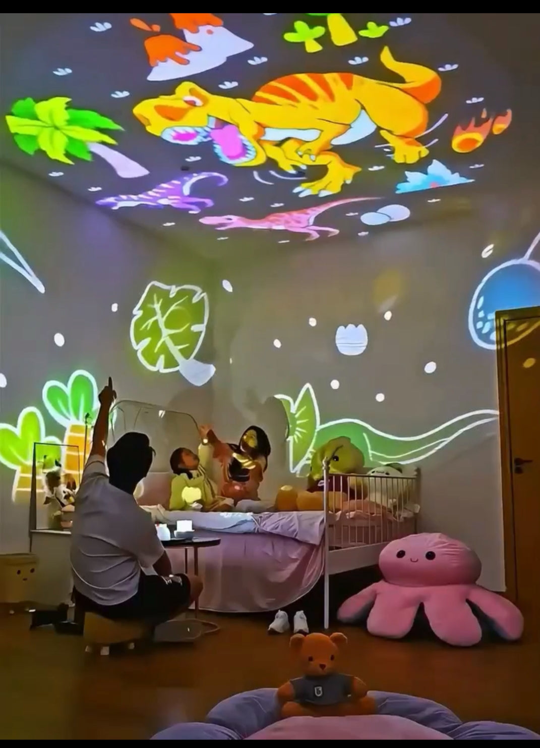 Kids Music Rotating Projector Lamp