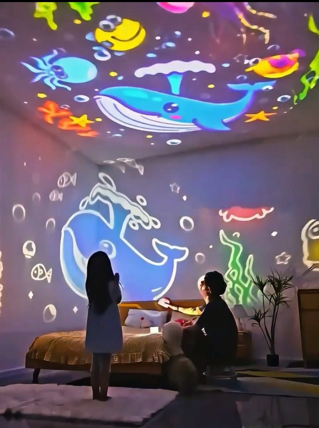Kids Music Rotating Projector Lamp