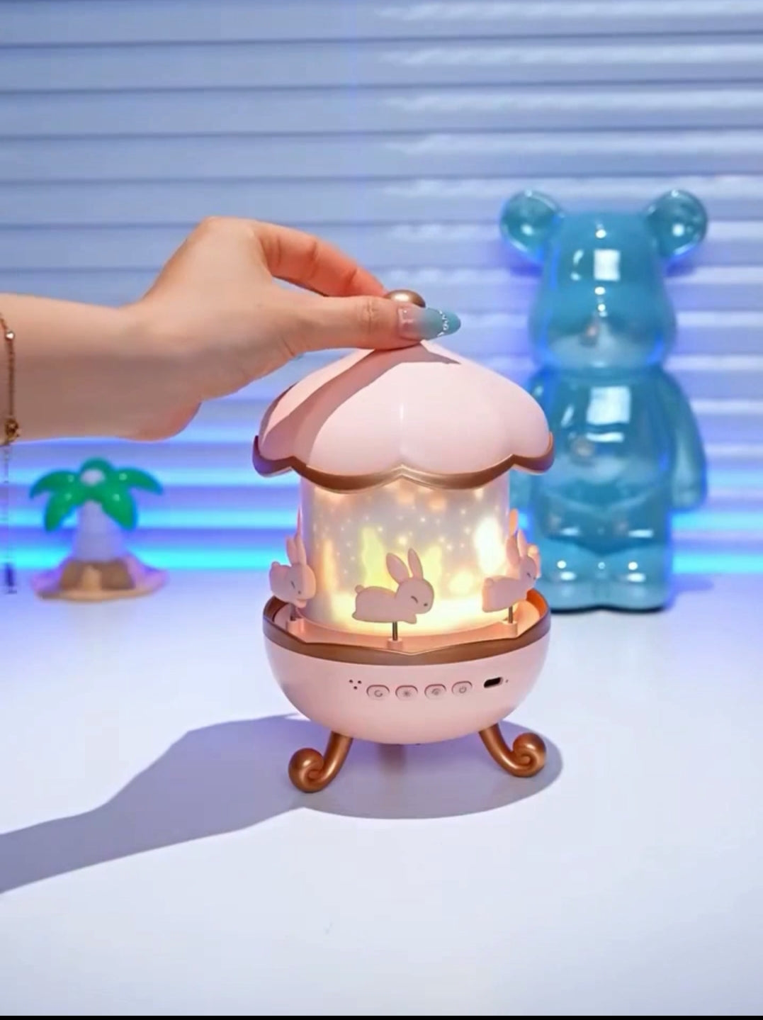Kids Music Rotating Projector Lamp