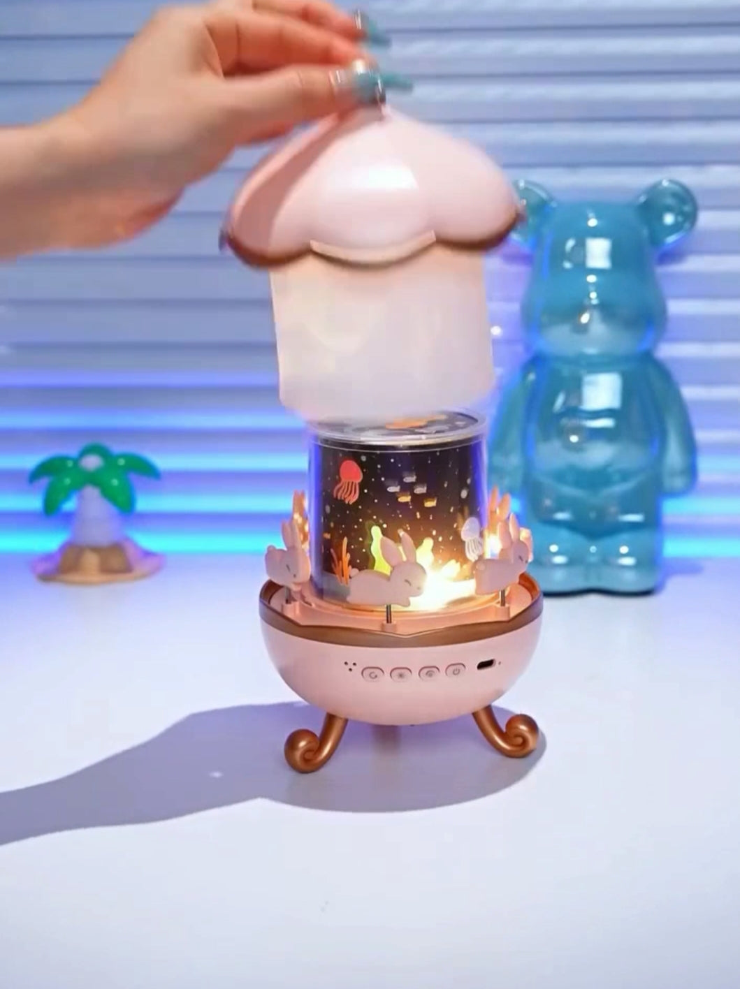 Kids Music Rotating Projector Lamp