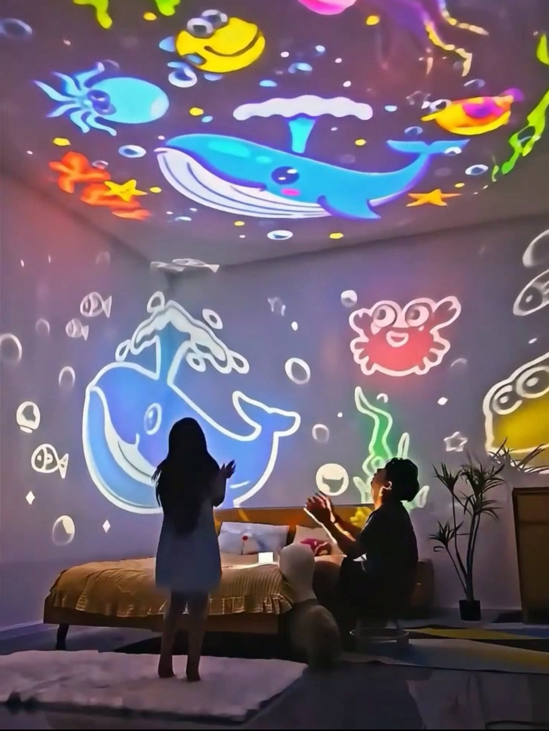 Kids Music Rotating Projector Lamp