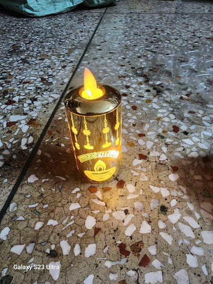Realistic Moving Flame LED Candle Light – Flickering Flameless Ambient Lamp for Home Décor
