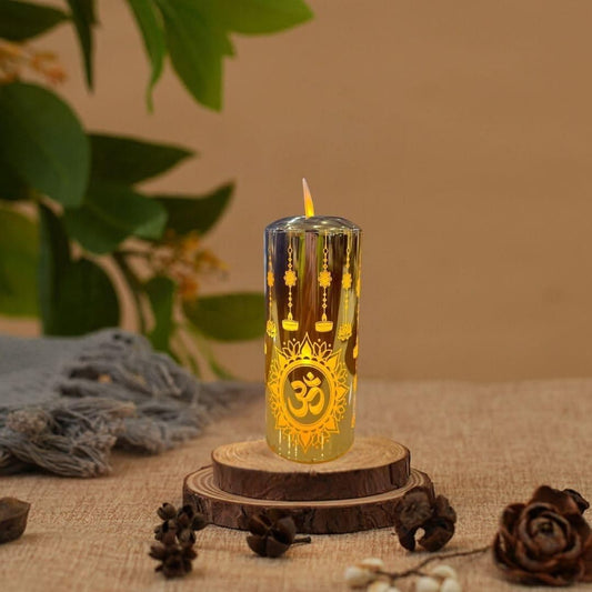 Realistic Moving Flame LED Candle Light – Flickering Flameless Ambient Lamp for Home Décor